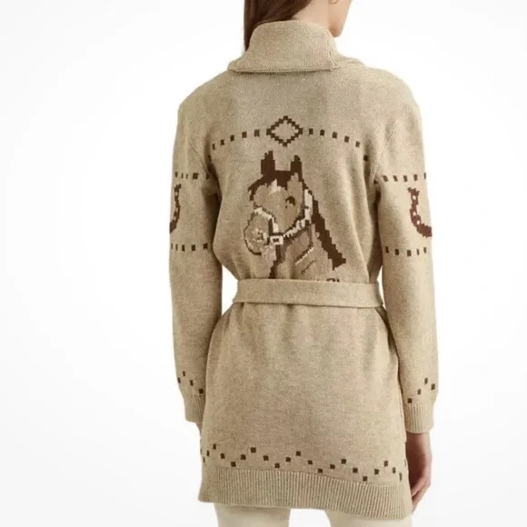 Lauren Ralph LaurenEquestrian Intarsia-Knit Cardigan